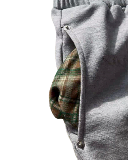 Oppoflux® Ash Plaid Sweatpants