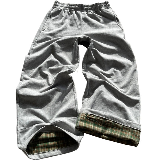 Oppoflux® Ash Plaid Sweatpants